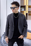 阿尔巴卡男士双面羊绒夹克西服外套毛呢大衣Y86565P320控498真模，男装毛呢大衣，电商D230
