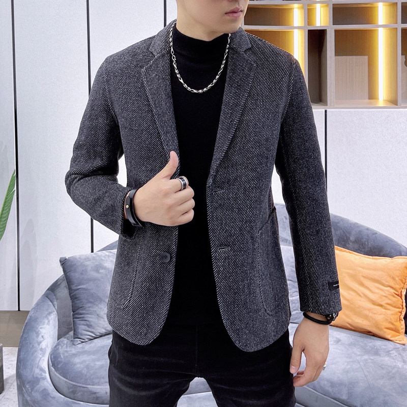 真模阿尔巴卡男士双面羊绒夹克西服外套毛呢大衣Y86565P320控498,男装毛呢大衣,电商D230