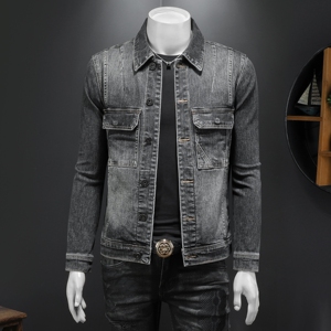 2026春装新款男士休闲牛仔夹克衫水洗外套工装款 N9608 P138 假模，男装夹克，电商D230