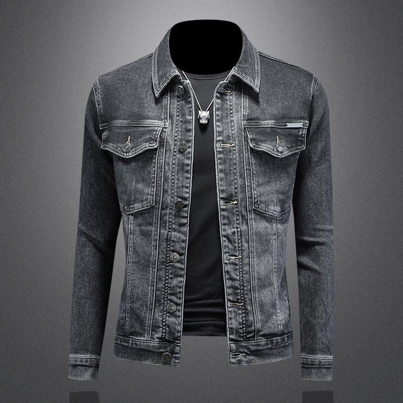 大货主推2026春款男士休闲牛仔夹克衫水洗外套工装款N9357P138，男装夹克，电商D230