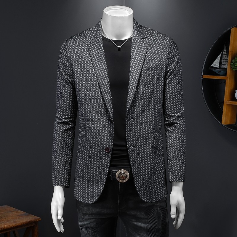 2024春季新款男士休闲西装夹克衫商务时尚外套XZ551P165假模，男装夹克，电商D230