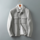 羽绒内胆可脱卸不单卖双面羊毛夹克毛呢大衣外套Y06031P380控698，男装毛呢大衣，电商D230