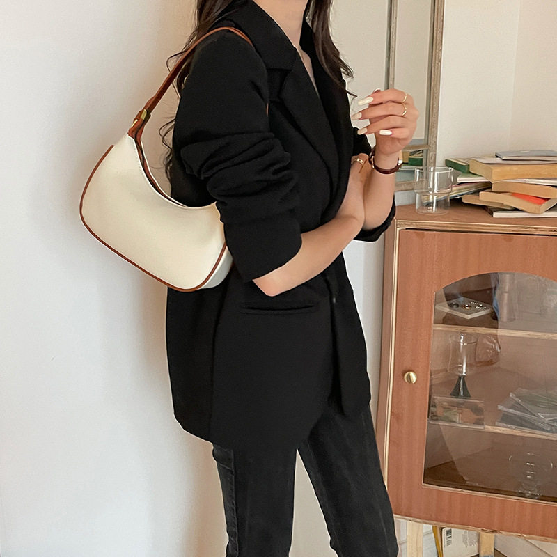 高级感腋下包半月包女新小众设计感包包2024新潮早秋月牙手提包