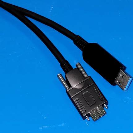海康工业相机数据线 USB3.0光纤线A口转Micro B超柔AOC连接线带锁