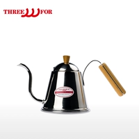 Подлинный японский саньян деревянный ручка рука ручной кофейник дома капель с нержавеющей стали.