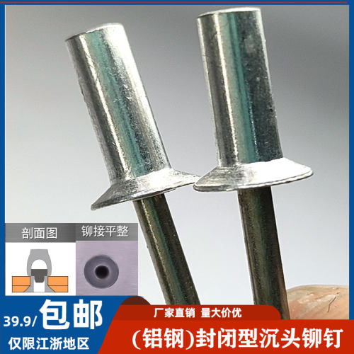 封闭沉头半不锈钢铆钉直径3.2/4.