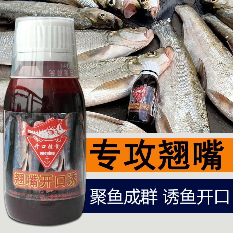 翘嘴开口诱钓鱼小药野钓白条鱼饵料诱食添加剂打窝料配方垂钓用品