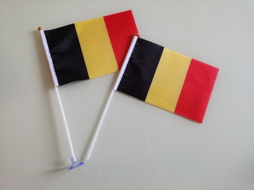 7号8号比利时国旗可开票比利时小国旗手摇旗手挥旗比利时小旗子