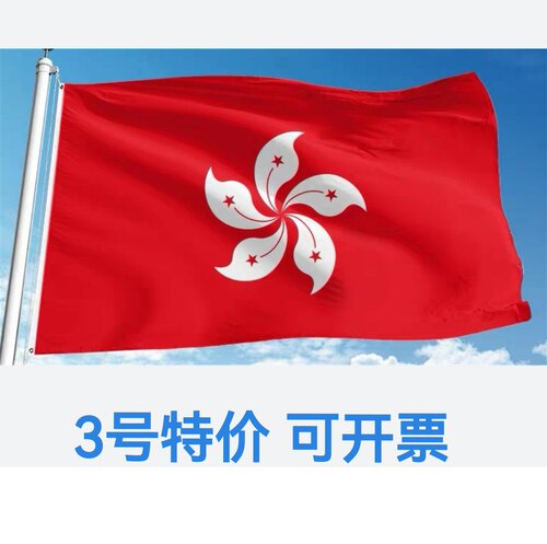 双面无色差3号128*192cm香港旗子户外旗帜香港特别行政区区旗大旗