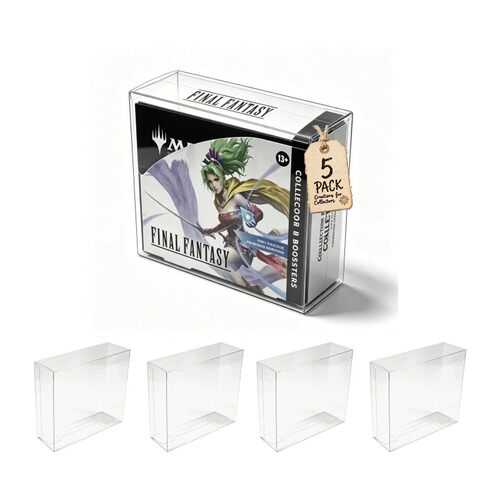 万智牌F最终幻想聚珍透明收藏保护盒 Collector Booster Box Case