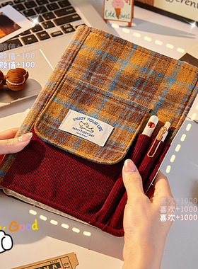 冬日布艺格纹A5四宫格卡册活页3寸小卡卡片收纳册高颜值ins高颜值