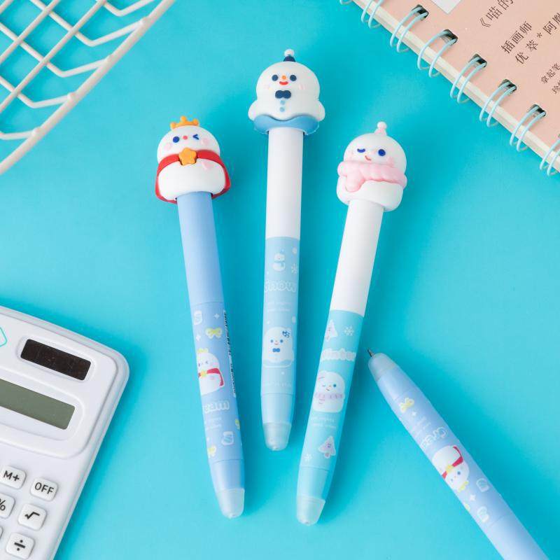 简丹2290C可擦蓝中性笔带橡皮