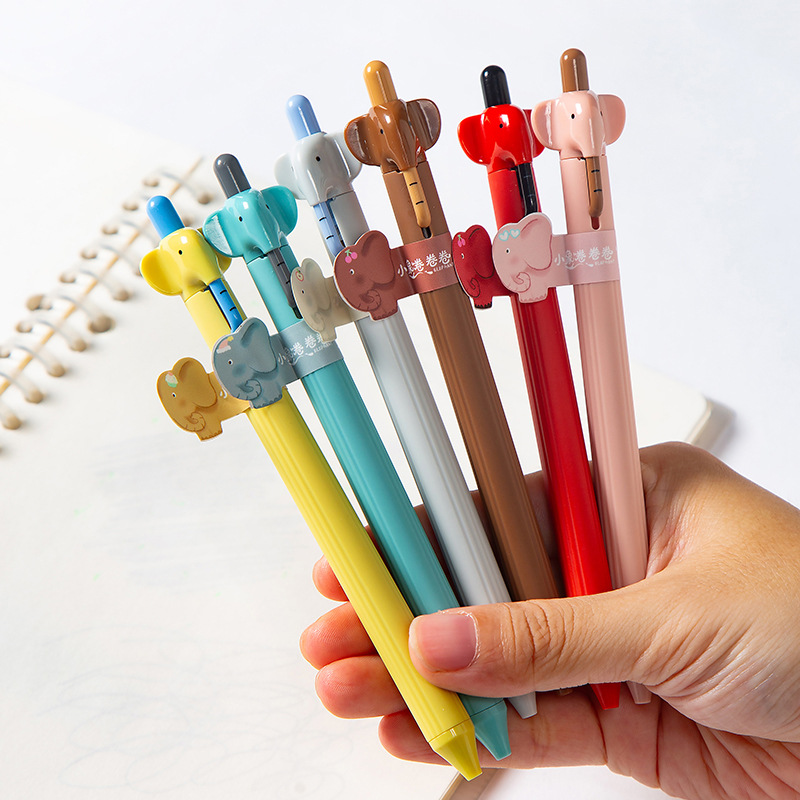 禾硕137小象卷卷卷可爱中性笔