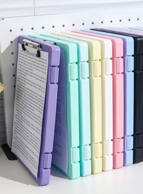 试卷资料收纳桌面文件盒学生专用试卷夹a4文件夹垫板写字板夹板