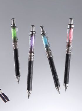 赞仕幻舰暗夜中性笔0.5速干按动黑笔赛博潮酷风小学生考试刷题笔