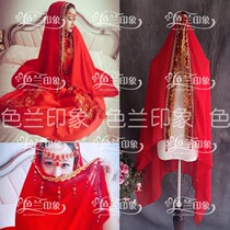 India Sari headscarf, Muslim Hui wedding headscarf