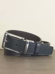 Double-Sided Top-Grain Leather Formal Pants Belt, Unisex Slim Casual Decorative Belt for Jeans, Trendy