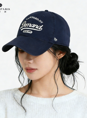 lackpard棒球帽女加宽加深顶大脸显脸小防晒鸭舌帽子复古刺绣高顶
