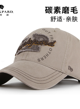 lackpard帽子男软顶大头围全棉鸭舌帽加大加深深顶棒球帽2025年秋