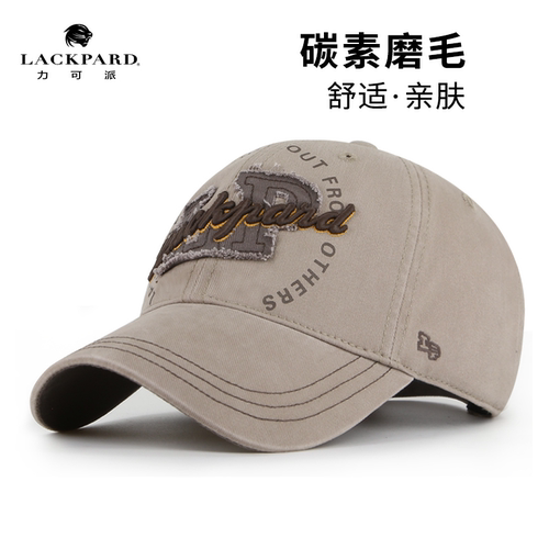 lackpard帽子男软顶大头围全棉鸭舌帽加大加深深顶棒球帽2026年夏