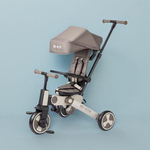 迈古micro儿童三轮车1-3-5岁双向可折叠宝宝脚踏遛娃神器推车