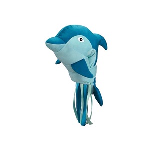 micro迈古滑板车防撞车头 饰配件 独角兽海豚头可爱自行车卡通装