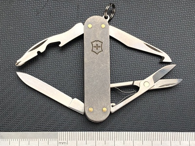 维氏钛柄tc4改装瑞士军刀