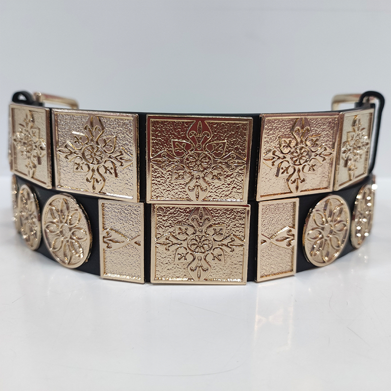 锦上堇瑟宫绦玉佩版革带