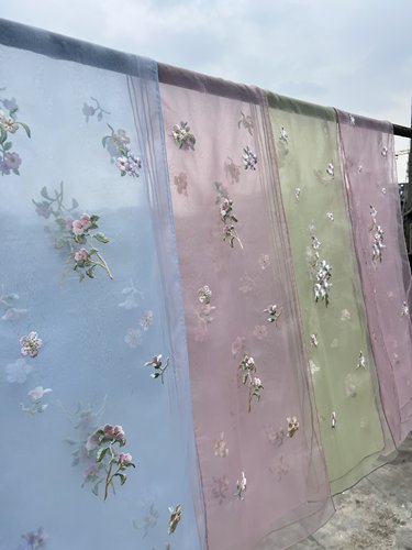 《花影》长4米汉服披帛大放量舞蹈飘带多色女汉服配饰仙气百搭