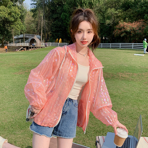 已现货 2023夏 粉色时尚防晒衣外套女 X363-P110-控168图片