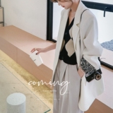 档口现货2023秋袖口配色白色西装外套C157-P120-控178买家秀，女装西装，浙宝256