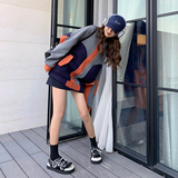 美式复古撞色棒球服外套女小个子2025春装新款高级感炸街夹克上衣，女装短外套，浙宝256