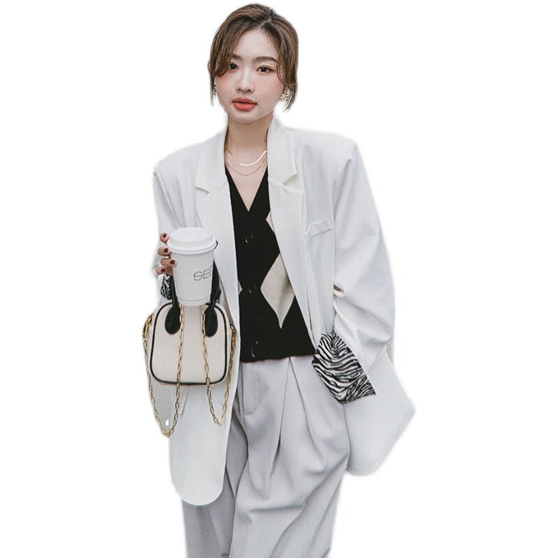 现货2023秋白色西装外套C157-P120-控178,女装西装,浙宝256