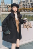 已现货2025冬新款短款连帽毛呢外套大衣D703-P160-控248，女装毛呢外套，浙宝256