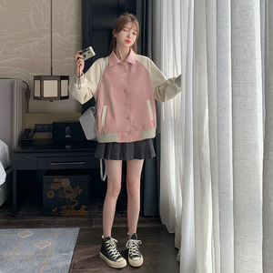 已现货 2026春 皮衣棒球服外套  皮衣C160-P140-控228图片