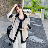 档口主推现货2026春衬衫式短外套Q611-P140-控228，女装短外套，浙宝256