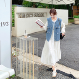 小香风牛仔连衣裙女春秋2025新款高级感轻熟风套装裙流行爆款洋气，女装套装/套裙，浙宝256