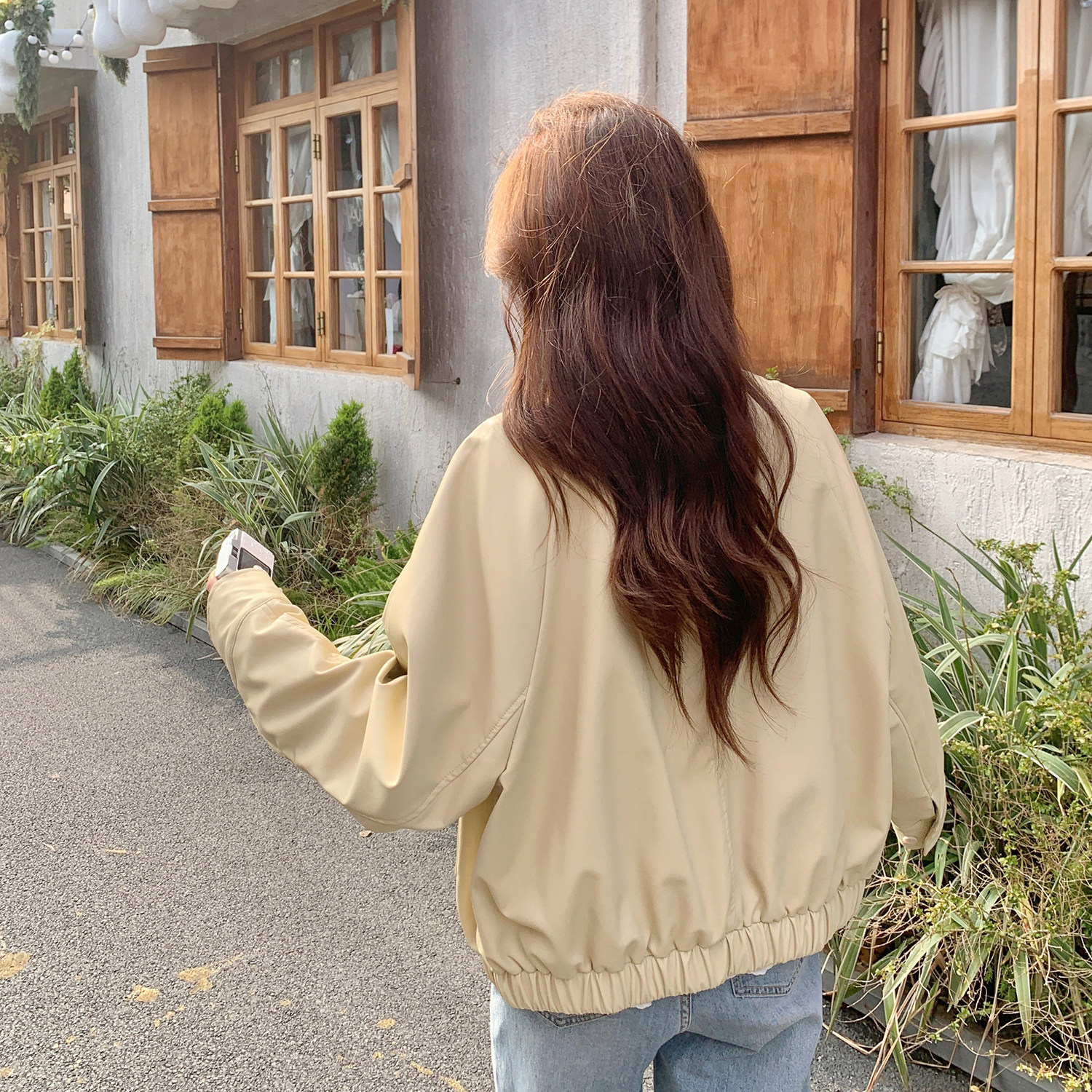 现货2026春皮衣外套上衣C201皮衣-P155-控248,女装皮衣,浙宝256
