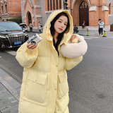 两天内出货2022冬新款长款连帽服D722-P190-控278，女装棉衣/棉服，浙宝256
