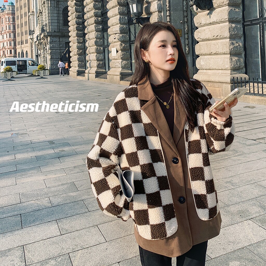 档口已现货 加厚加绒羊羔毛外套 D705加绒-P150-控238图片