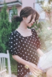 现货2023夏黑色印花连衣裙女X325-P95-控148，女装连衣裙，浙宝256