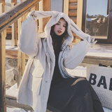 现货退货率低2022冬新款兔耳朵兔毛派克服D963-P190-控278，女装棉衣/棉服，浙宝256