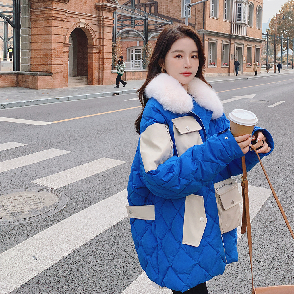 档口现货2025冬新款菱格90绒短款羽绒服D725-P290-控438，女装羽绒服，浙宝256