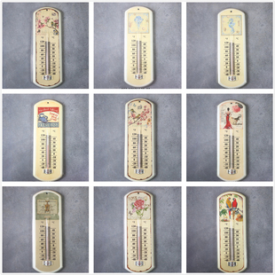 室温计 饰复古温度计壁挂式 孤品 外贸出口法国FOX大牌艺术家居装