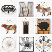 孤品大集合 饰复古做旧工艺杂货壁挂壁饰 外贸展会样品家居庭院装