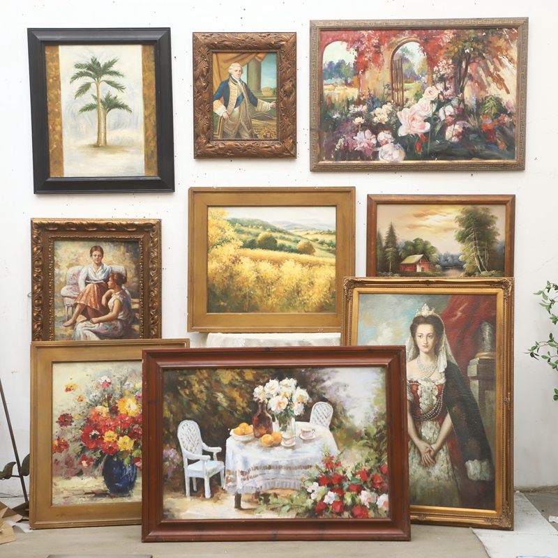 大师创作手绘油画大型古典艺术油画人物风景花卉带框手工作品油画
