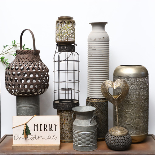 孤品集合--欧式美式摩洛哥复古家居饰品仿古做旧铁艺烛台装饰摆件