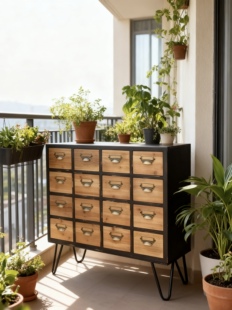 质感超好!全新出口大牌原单实木复古家具艺术仿古柜子16斗大柜