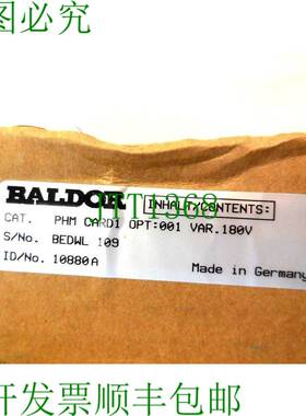 原装供应二手 BALDOR 10880A-00 板 PHM 卡 1 10880A001