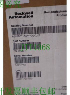 原装供应ALLEN BRADLEY 20BD011A3AYNADC1 7.5 Power FLEX 20B 70